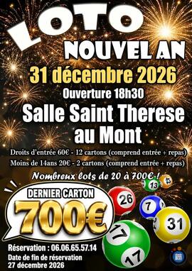 Affiche du loto Loto du nouvel an