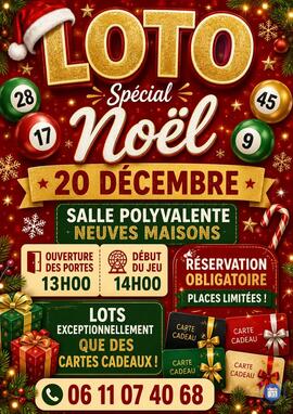 Affiche du loto loto spécial Noël