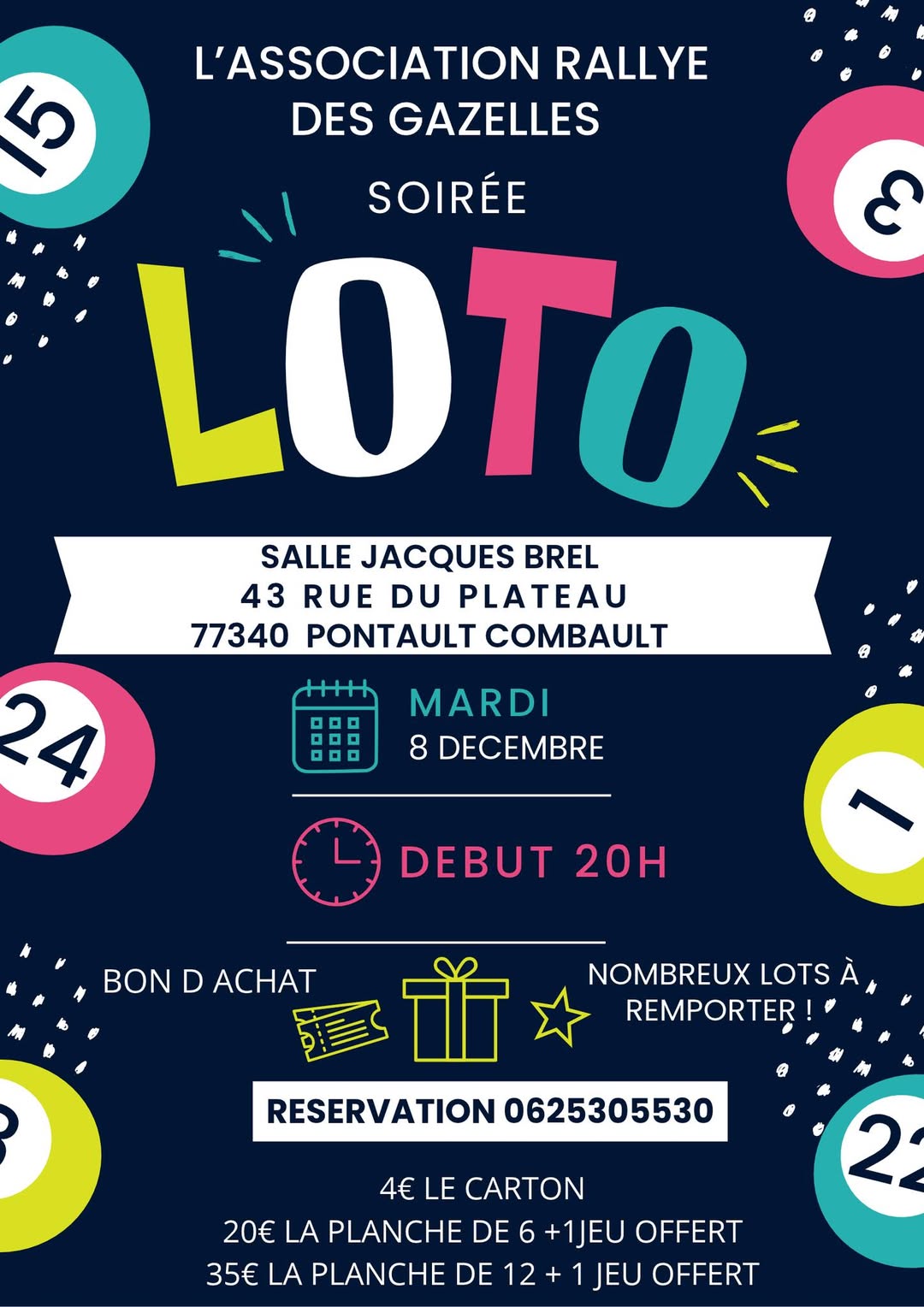 Affiche du loto SOIRÉE LOTO