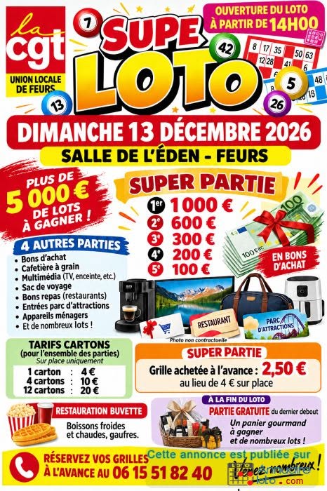 Affiche du loto SUPE LOTO
