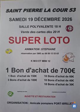 Affiche du loto Super Loto Animation stéphane