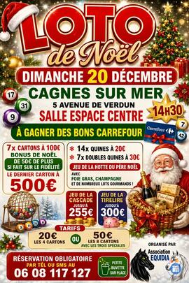 Image du loto Super Loto de Noel à cagnes sur mer