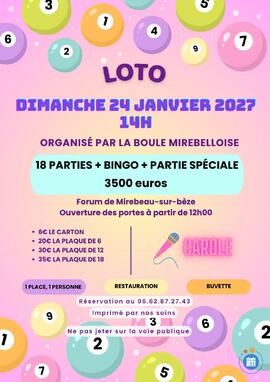 Image du loto Loto animé par Carole