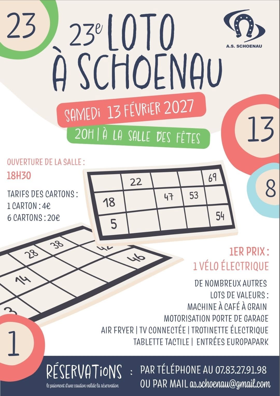 Affiche du loto 23e LOTO À SCHOENAU