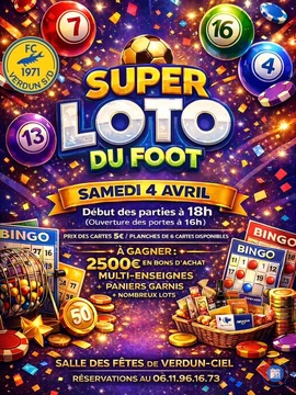 Affiche du loto Super loto de Pâques