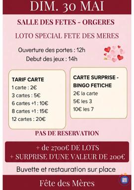 Image du loto loto des fêtes des mères