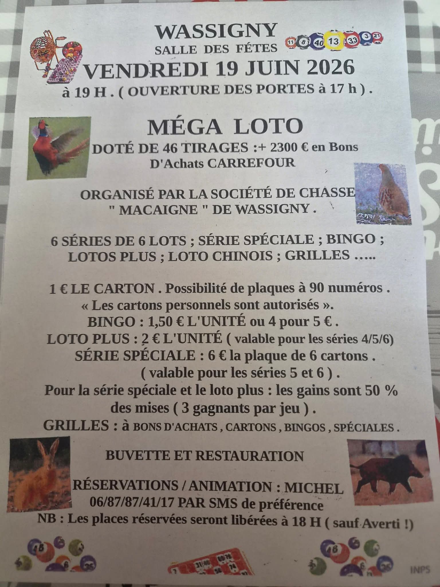 Affiche du loto MÉGA LOTO