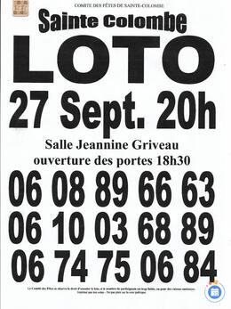 Image du loto LOTO du Comité Des Fêtes
