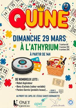 Image du loto Quine de l'APEL - école Sainte Bernadette