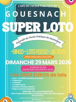 Image du loto Super loto de l'école publique de Gouesnach