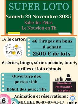 Image du loto Super loto Le Nouvion en Th- Les Amis des Ecoles