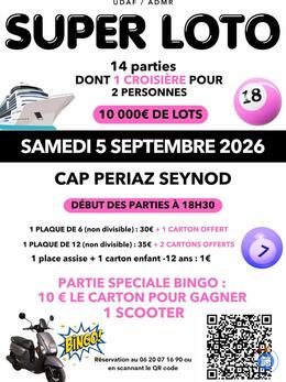 Image du loto Super Loto ADMR du 5 septembre 2026