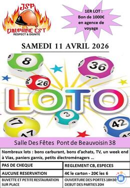 Image du loto Loto des jeunes sapeurs pompiers du dauphine est