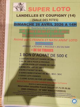 Image du loto Super loto organise par chasse de landelles
