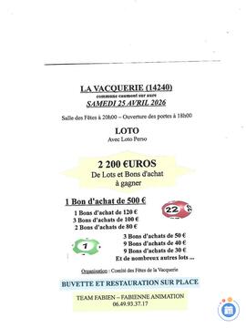 Image du loto LOTO avec loto perso