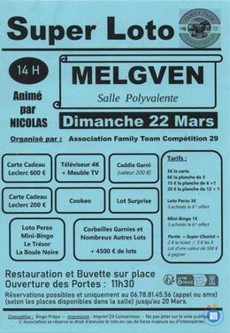 Image du loto Super loto de Family Team Compétition 29