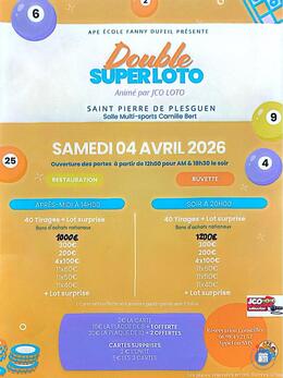 Image du loto 2 Mégas lotos APE Fanny Dufeil St Pierre de Plesg avec JCO
