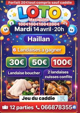 Image du loto Loto gros forfait 20e tout compris avec 2 cagnottes