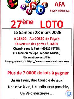 Image du loto 27eme loto de l'afa feyzin-venissieux athletisme