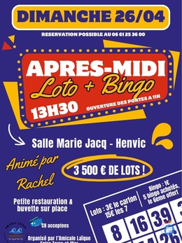 Image du loto Loto Bingo Amicale Laïque Henvic