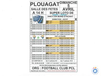 Image du loto super loto org: FOOTBALL CLUB PCL animé par jacky