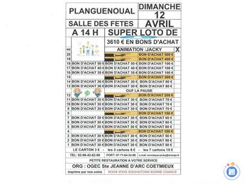 Image du loto Loto a planguenoual ogec coetmieux animé par jacky