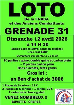 Image du loto LOTO de la FNACA et Anciens Combattants
