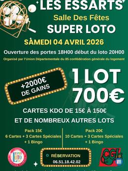 Image du loto Super loto organiser par CGL ANIMATION FLORIAN