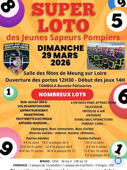 Image du loto Super loto des Jeunes Sapeurs Pompiers de Meung sur Loire