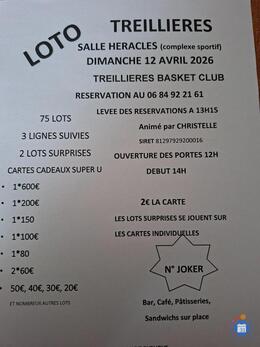 Image du loto Loto Basket clubs Treilliéres