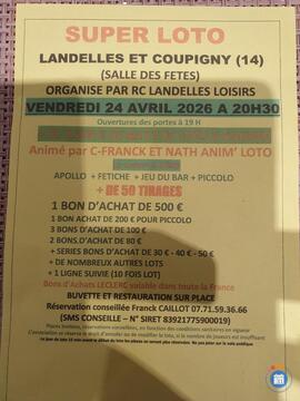 Image du loto Super loto organise par rc landelles loisirs