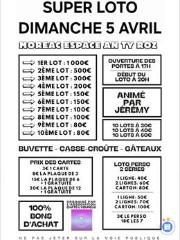 Image du loto Super LOTO animé par jérémy à 20H00