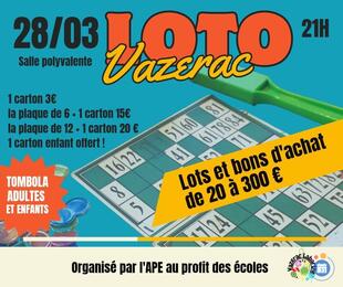 Image du loto LOTO APE Vazerac Labarthe