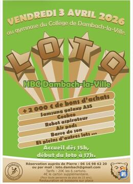 Image du loto Loto du HBC Dambach la Ville