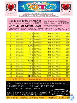 Image du loto Super loto de l'empreinte de ma patte de bonneval