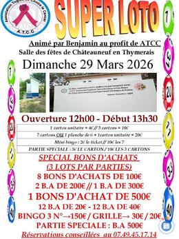 Image du loto Super loto atcc association togolaise contre le cancer