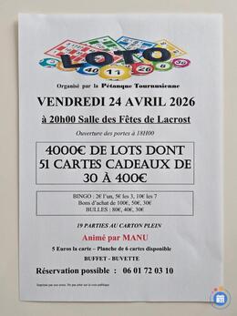 Image du loto Super loto de la pétanque tournusienne
