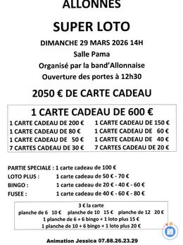 Image du loto Super loto organise par la band'allonnes