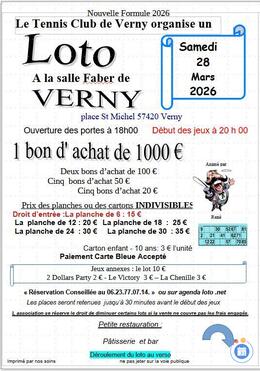 Image du loto Loto du Tennis club de Verny