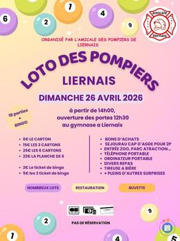 Image du loto loto des sapeurs pompiers de liernais