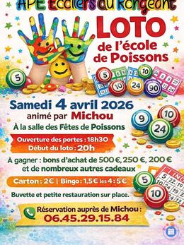Image du loto Premier Loto de l'APE des écoliers du Rongeant