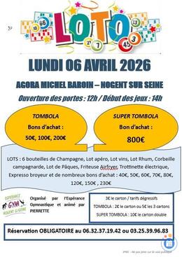 Affiche du loto Loto de Pâques