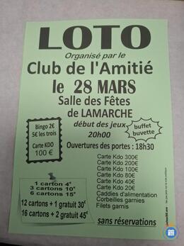 Image du loto Loto club de l'amitié