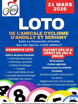 Image du loto Loto de l'Amicale Cycliste Andilly et Serigny