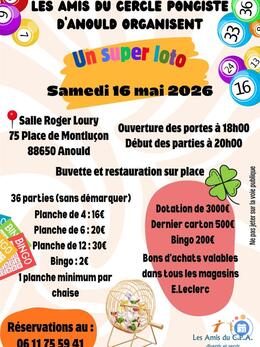 Image du loto Loto des amis du cercle pongiste d'anould