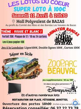 Image du loto LOTO organisé par les Lotos du coeur avec Bandas
