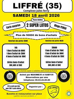 Image du loto 2 Super lotos organisé par l’US Liffré Basket