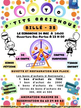 Image du loto Super loto organisé par la MAM les P’tits Breizhous