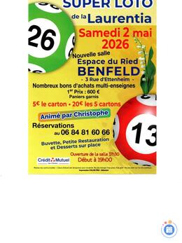 Image du loto Loto de la laurentia animé par Christophe