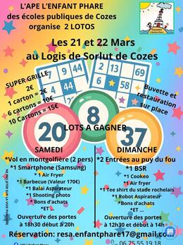 Image du loto Deux Lotos au profil des écoles publiques de Cozes